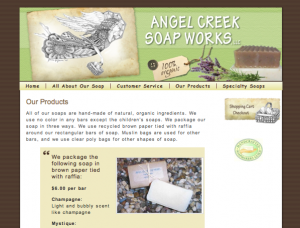 Angel Creek Soap Works Organic Soap