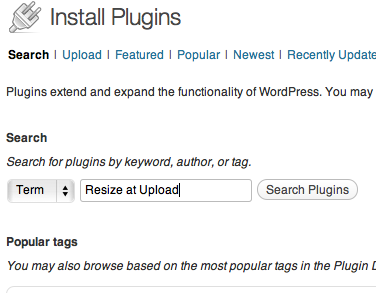 Search for the plugin