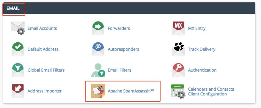 cPanel SpamAssassin