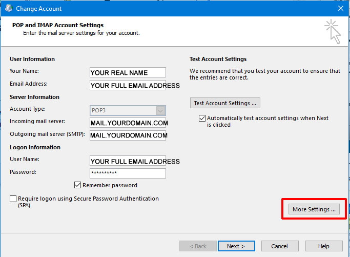 Change Settings in Office 365 Outlook Using Control Panel - Knowledgebase -  ConnectNC, Inc.